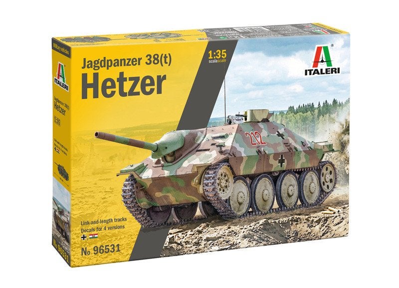 ITALERI 96531 JAGDPANZER 38(T) HETZER échelle 1/35, Hobby en Vrije tijd, Modelbouw | Auto's en Voertuigen, Tank, Italeri, 1:32 tot 1:50