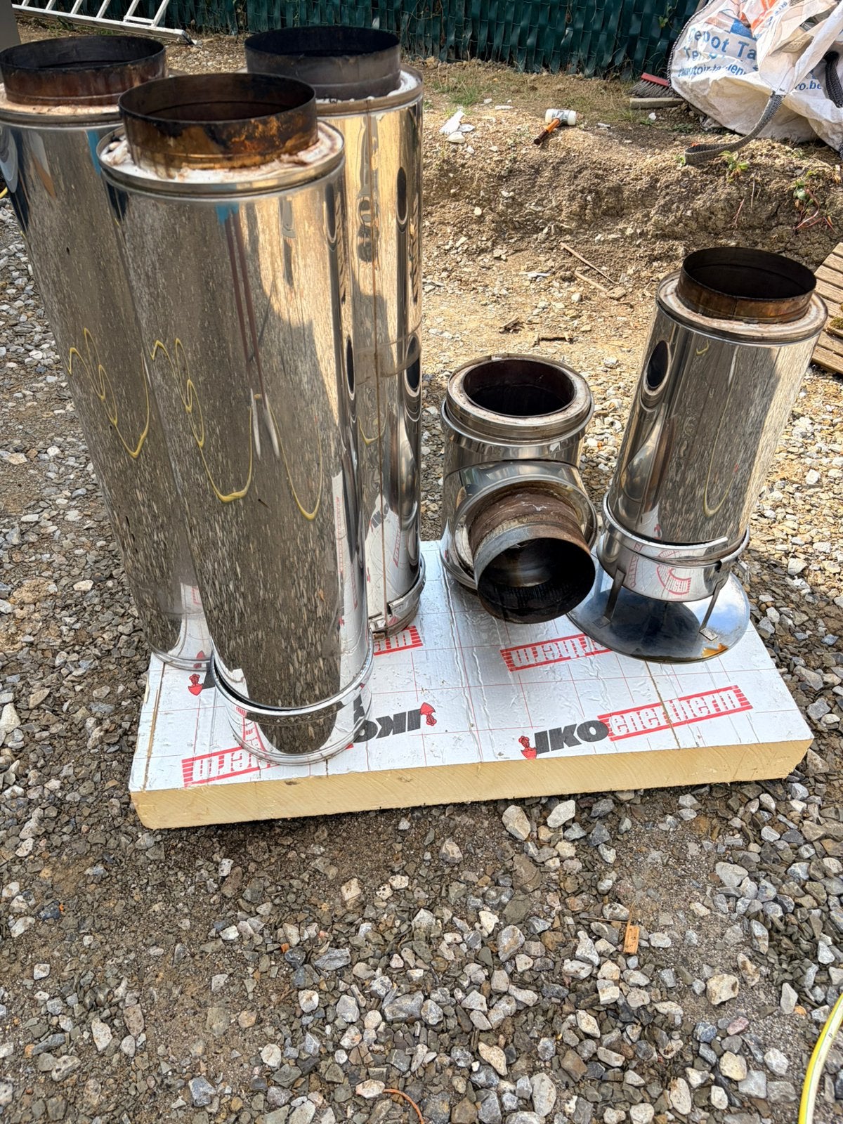 Cheminée inox double paroi 4M, Enlèvement, Comme neuf