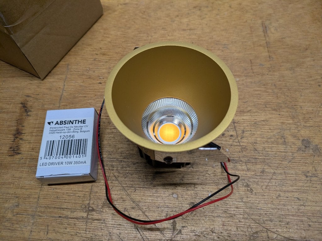 Deltalight Deep Ringo led spot goud, Huis en Inrichting, Geschikt voor plafondmontage, Nieuw, Overige fittingen, Ophalen of Verzenden