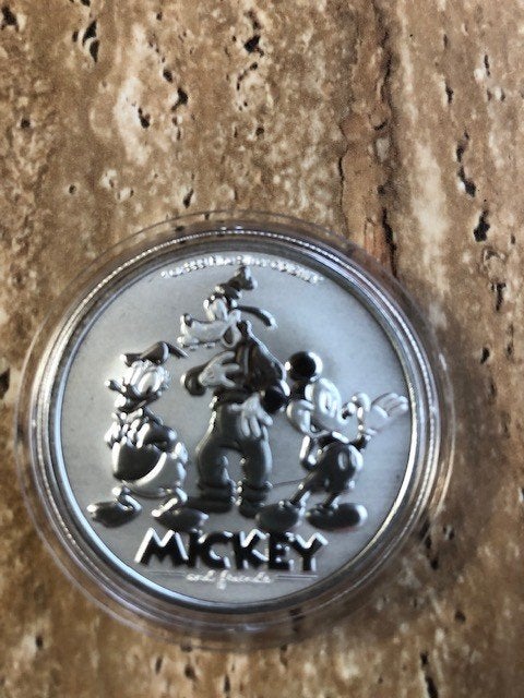Niue. 2 Dollars 2025, Mickey, Goofy & Donald Duck, 1 Oz, Postzegels en Munten, Munten | Amerika, Ophalen of Verzenden, Losse munt