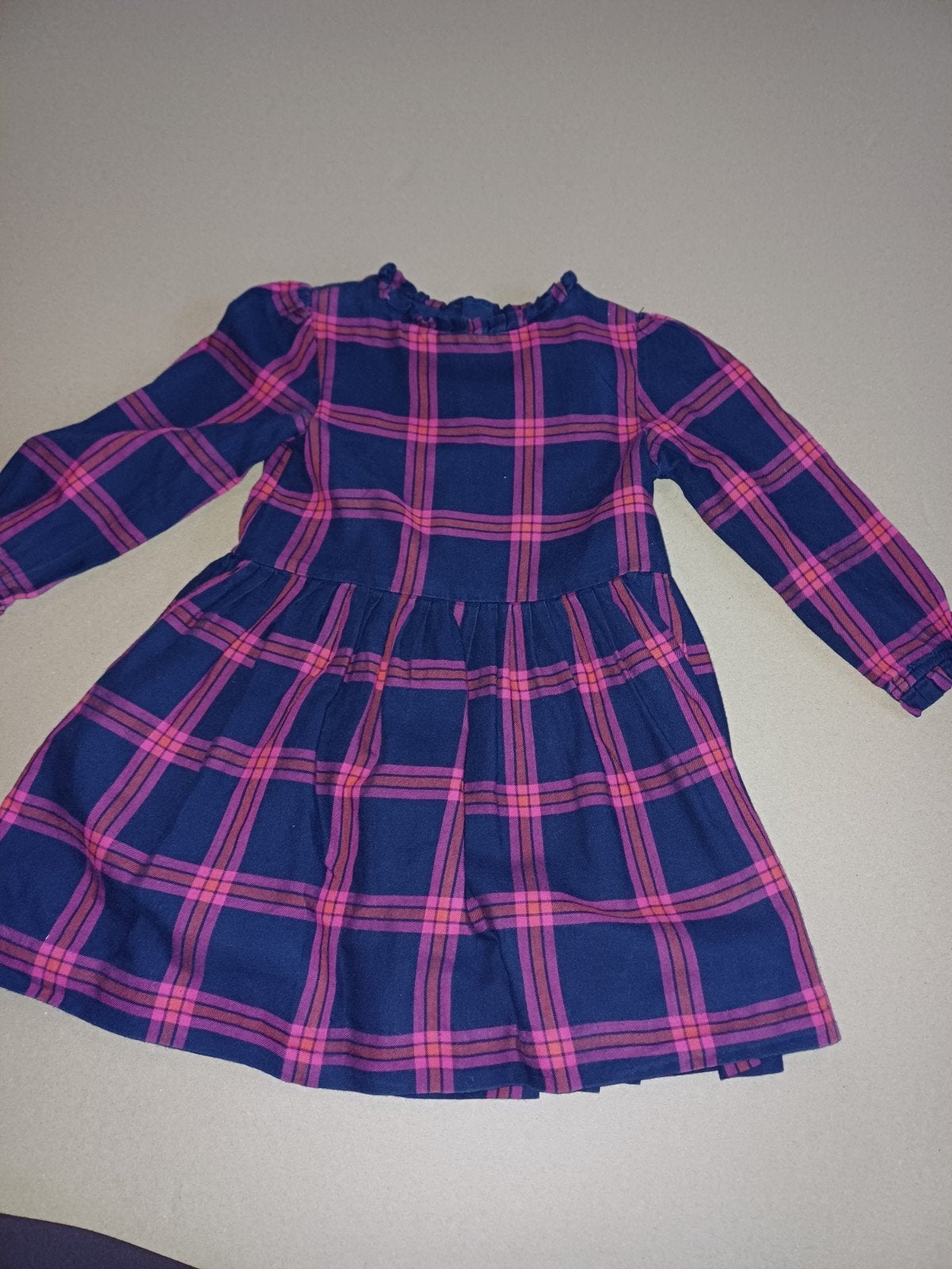 mooi kleedje merk Jacadi blauw met fusia ruitje, Enfants & Bébés, Enlèvement