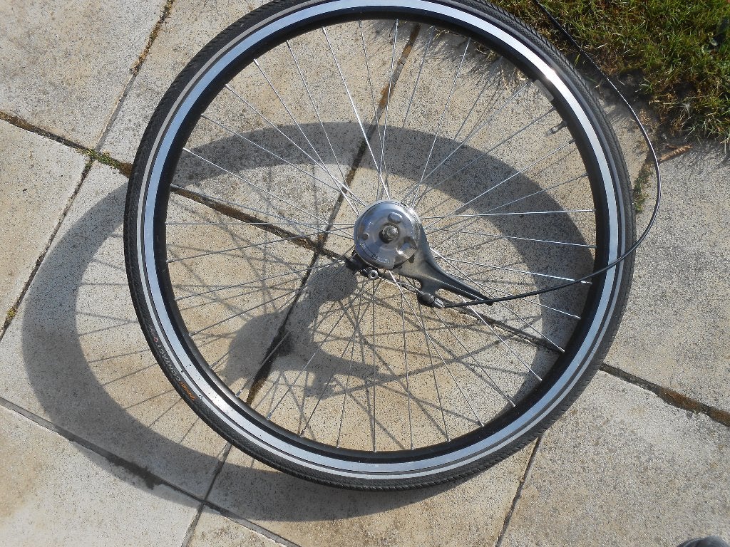 Voorwiel 28", Fietsen en Brommers, Fietsonderdelen, Elektrische fiets, Zo goed als nieuw, Aluminium, Ophalen