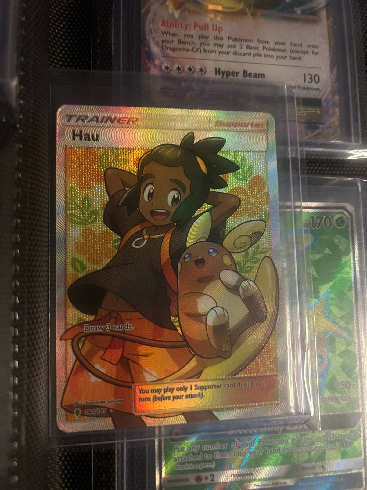 Pokemon Hau, Enlèvement ou Envoi, Comme neuf, Cartes en vrac, Foil