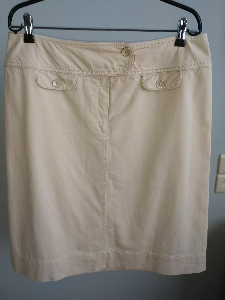 Jupe Mayerline beige T 44 coton, Taille 42/44 (L), Mayerline, Enlèvement ou Envoi, Beige