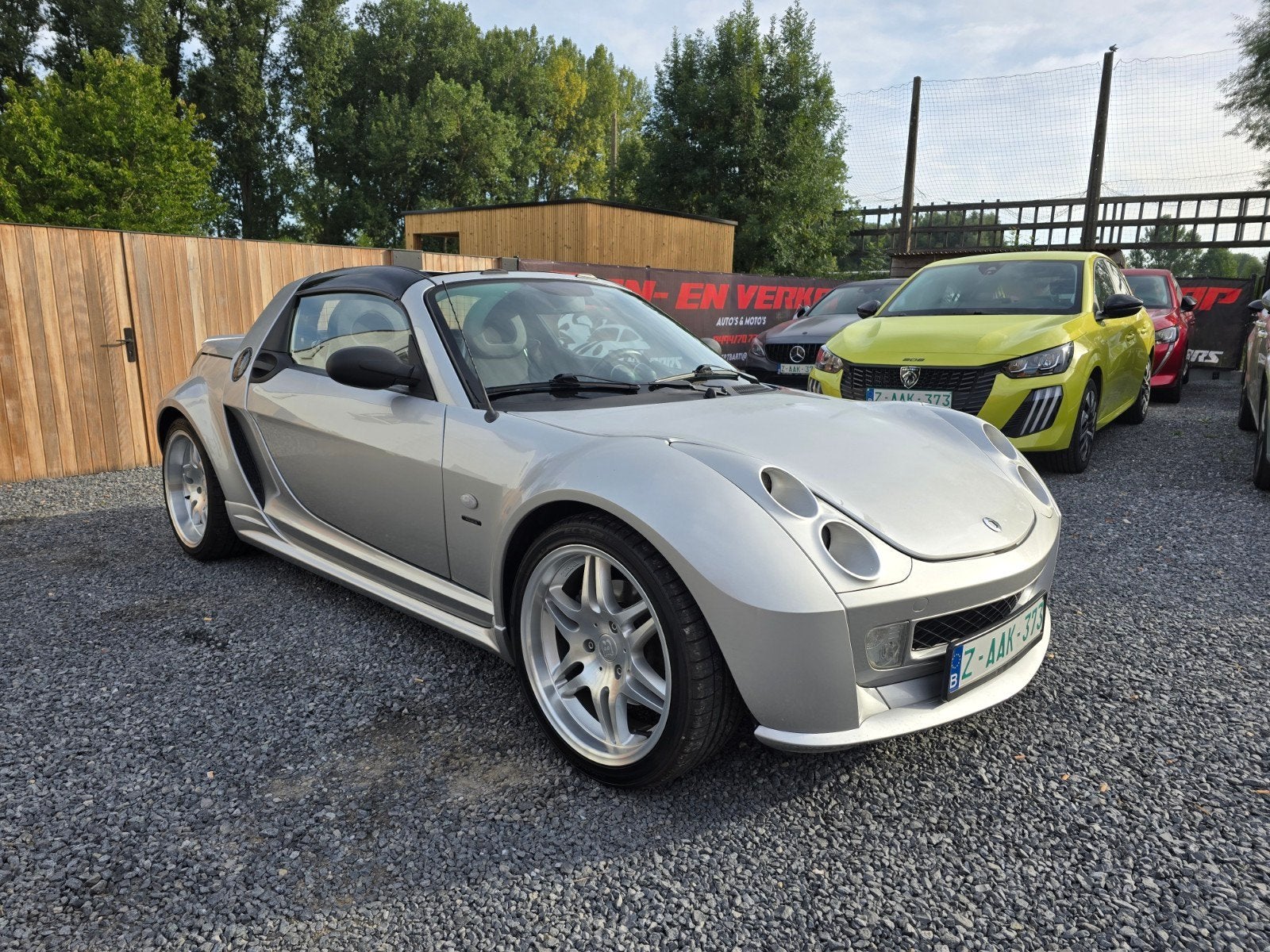 Smart roadster Brabus Xclusive reeds blanco gvv!!!, Autos, Smart, Argent ou Gris, Entreprise, Carnet d'entretien, Roadster