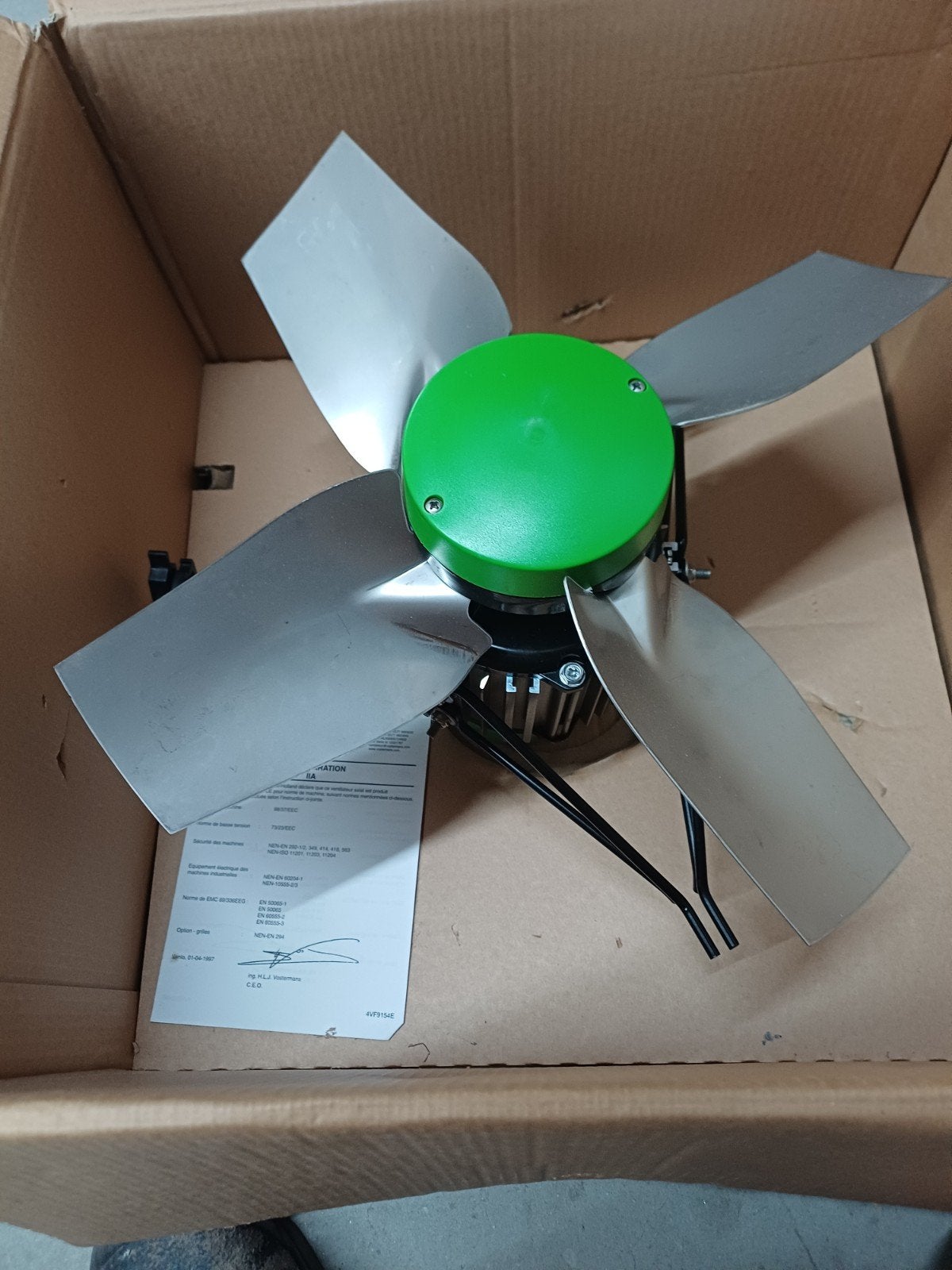 ventilator, Ophalen, Nieuw