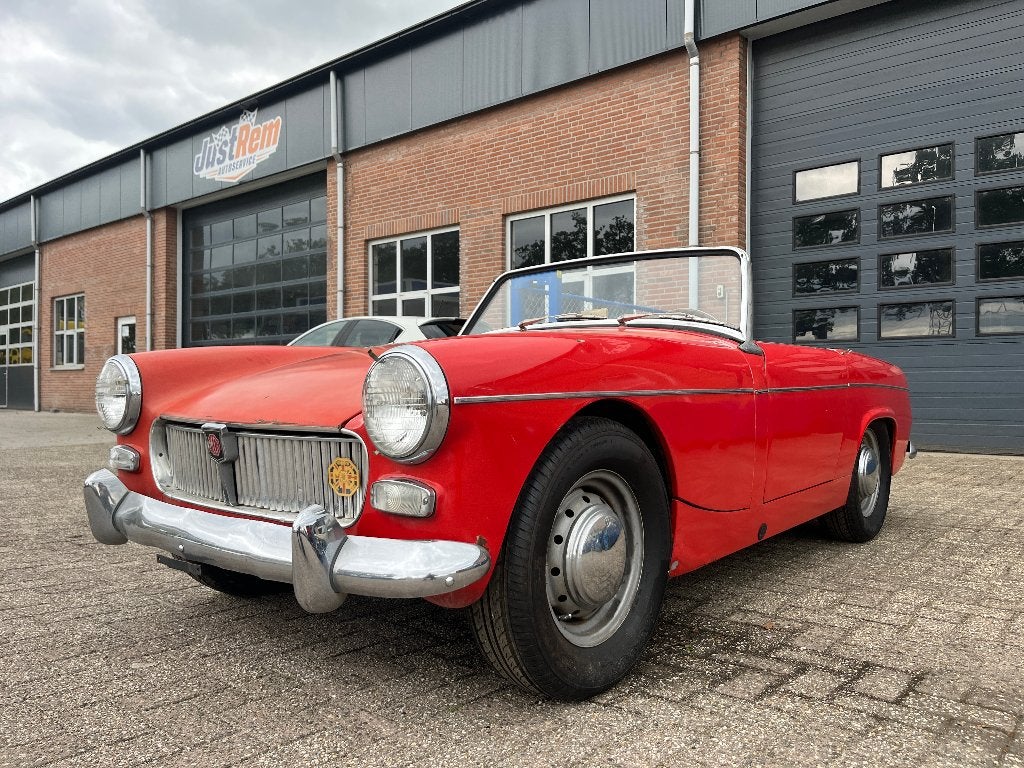 MG Midget Mk1 1962, Auto's, Achterwielaandrijving, Zwart, Cabriolet, Bedrijf
