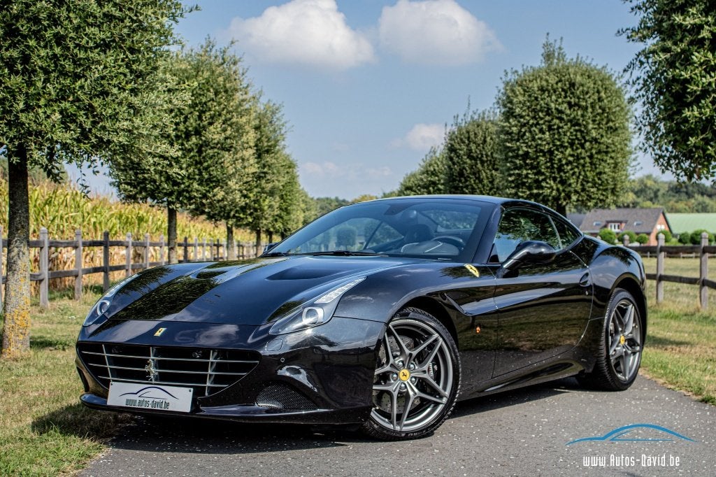 Ferrari California T 3.9 V8 Bi-Turbo Cabrio 560PK, Auto's, Ferrari, Achterwielaandrijving, Zwart, Leder, Bedrijf