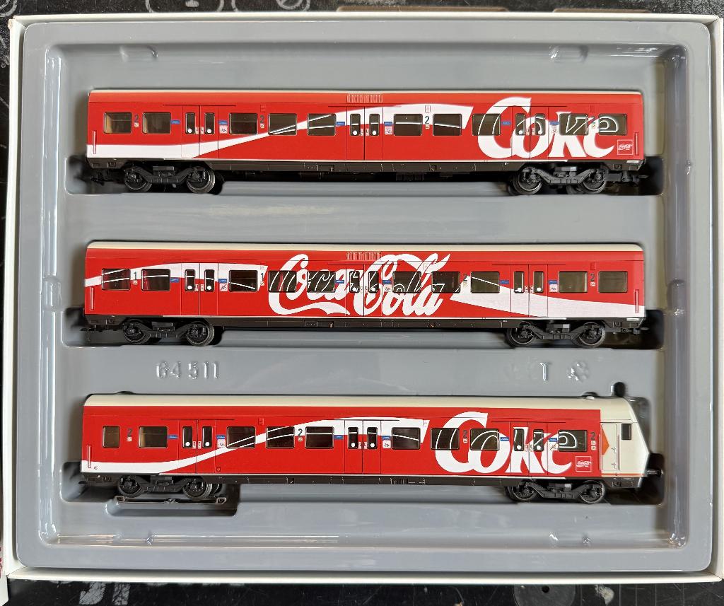 Coffret Marklin 4393 Coca-Cola H0, Enlèvement ou Envoi, Courant alternatif, Wagon, Comme neuf