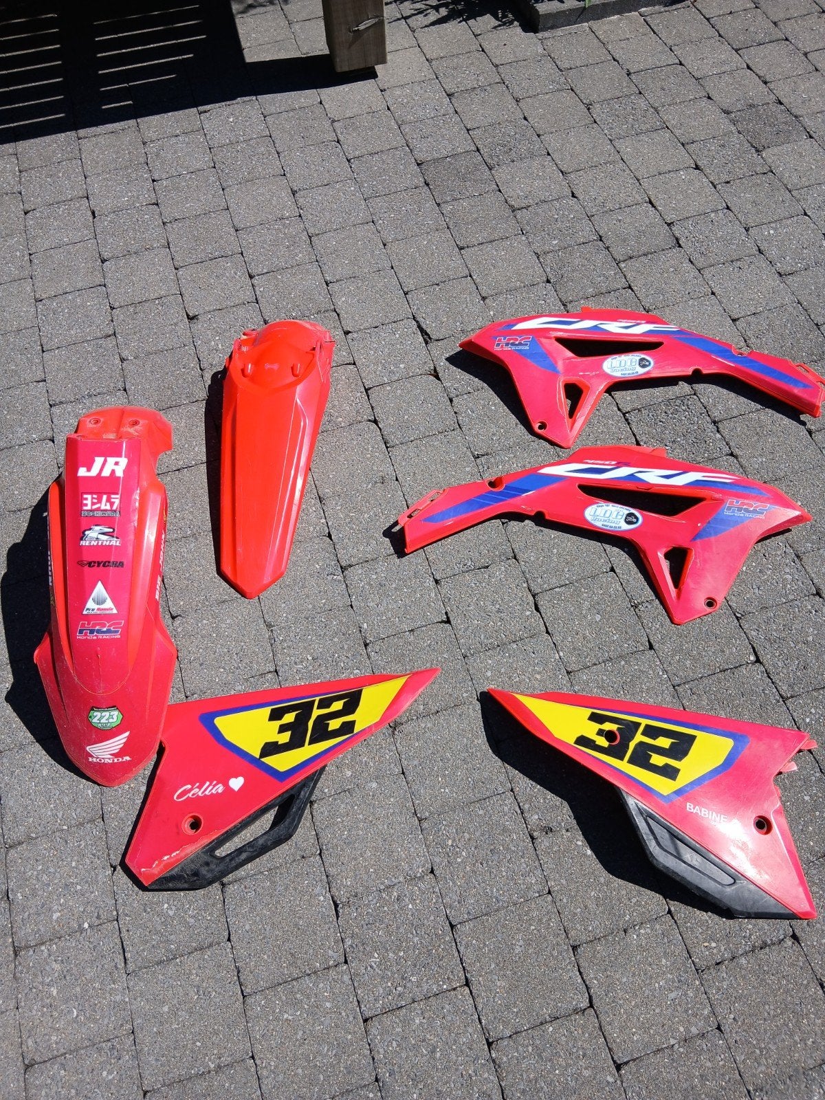 kit plastique Honda CRF 450R, Motos, Enlèvement