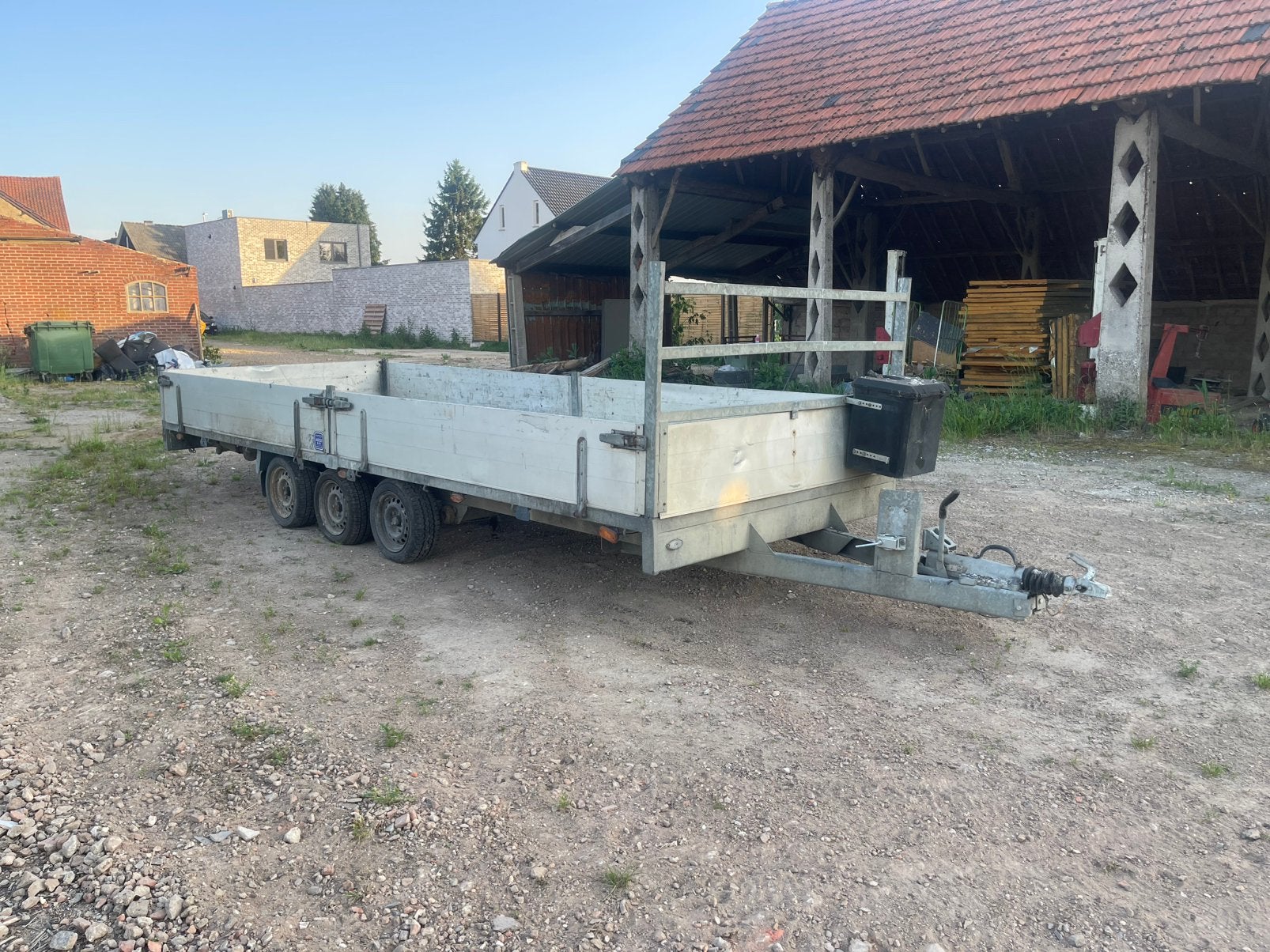 3 asser remorque, Auto diversen, Aanhangers en Bagagewagens, Ophalen, Gebruikt