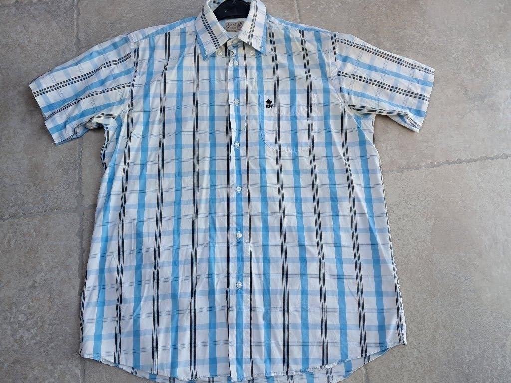 Merk River Woods: hemd mt Large (zie foto's), Vêtements | Hommes, Chemises, Tour de cou 41/42 (L), Enlèvement ou Envoi, Porté