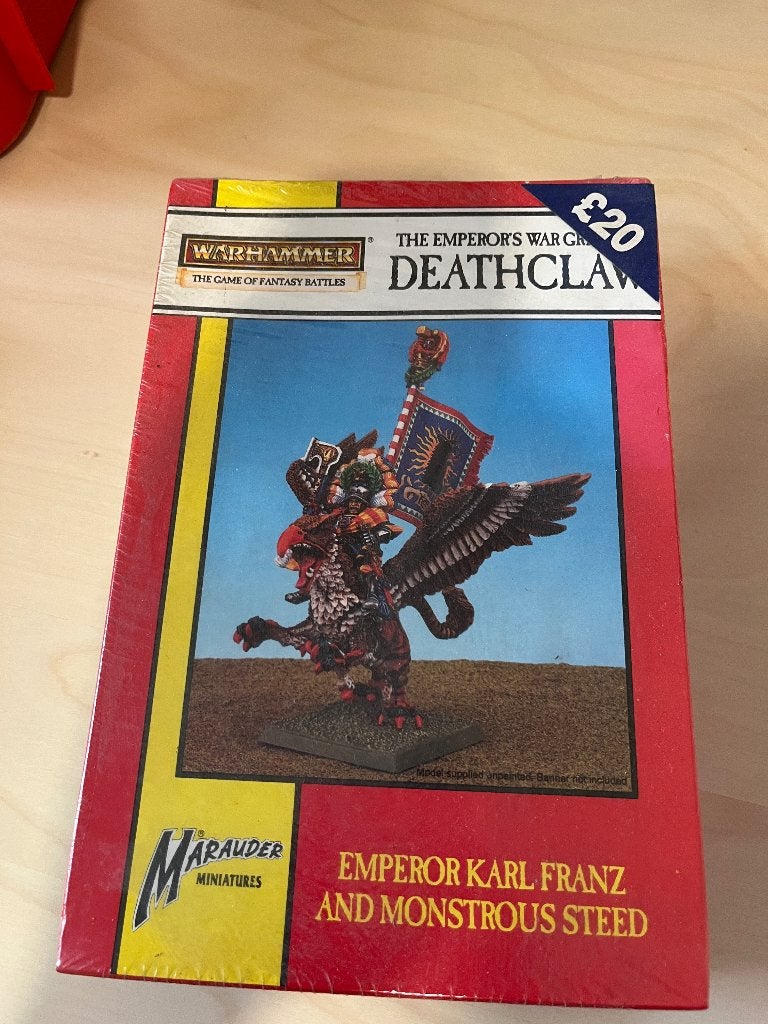 Warhammer 1993 Karl Franz Deathclaw 0835 – scellé, Hobby & Loisirs créatifs, Wargaming, Enlèvement ou Envoi, Neuf, Warhammer, Figurine(s)