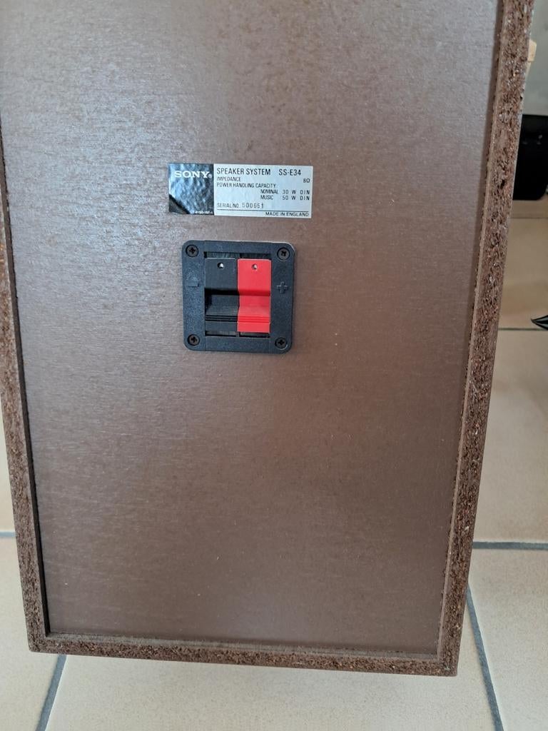 HAUT-PARLEURS SONY E34, Enlèvement, Sony