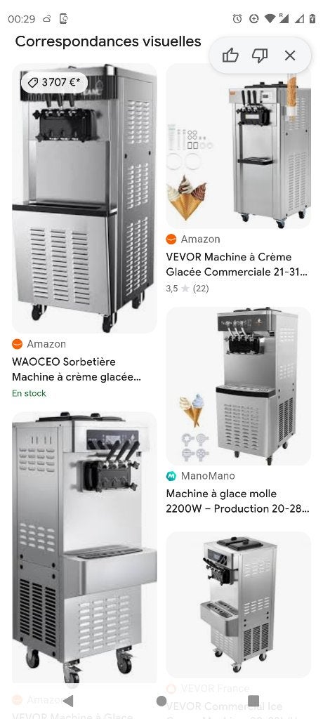 Machine à crème glacée italien, Electroménager, Enlèvement