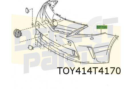 Toyota Prius (3/12-1/15) voorbumper (Prius+) (te spuiten) Or, Auto-onderdelen, -, -, Nieuw, Toyota