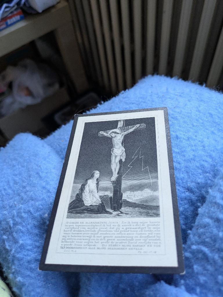 Dp Louis de waele, Enlèvement ou Envoi, Image pieuse