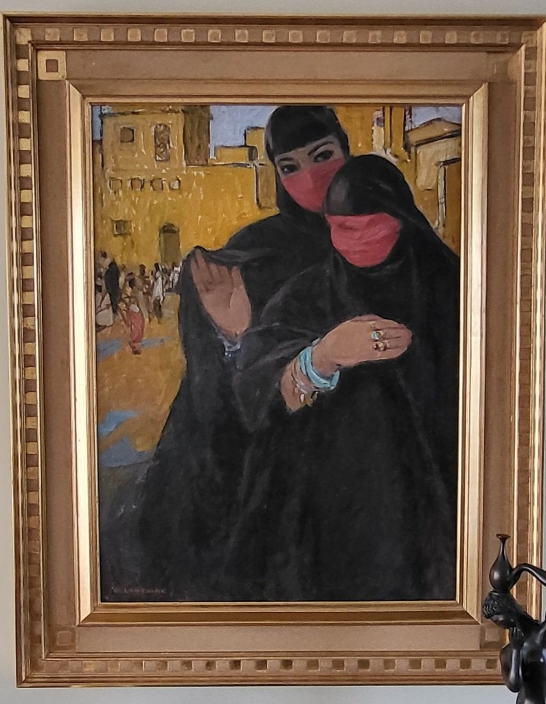 F. Lantoine: femmes juives Djibouti, Antiek en Kunst, Kunst | Schilderijen | Klassiek, Ophalen, Origineel werk, Olieverf, Doek