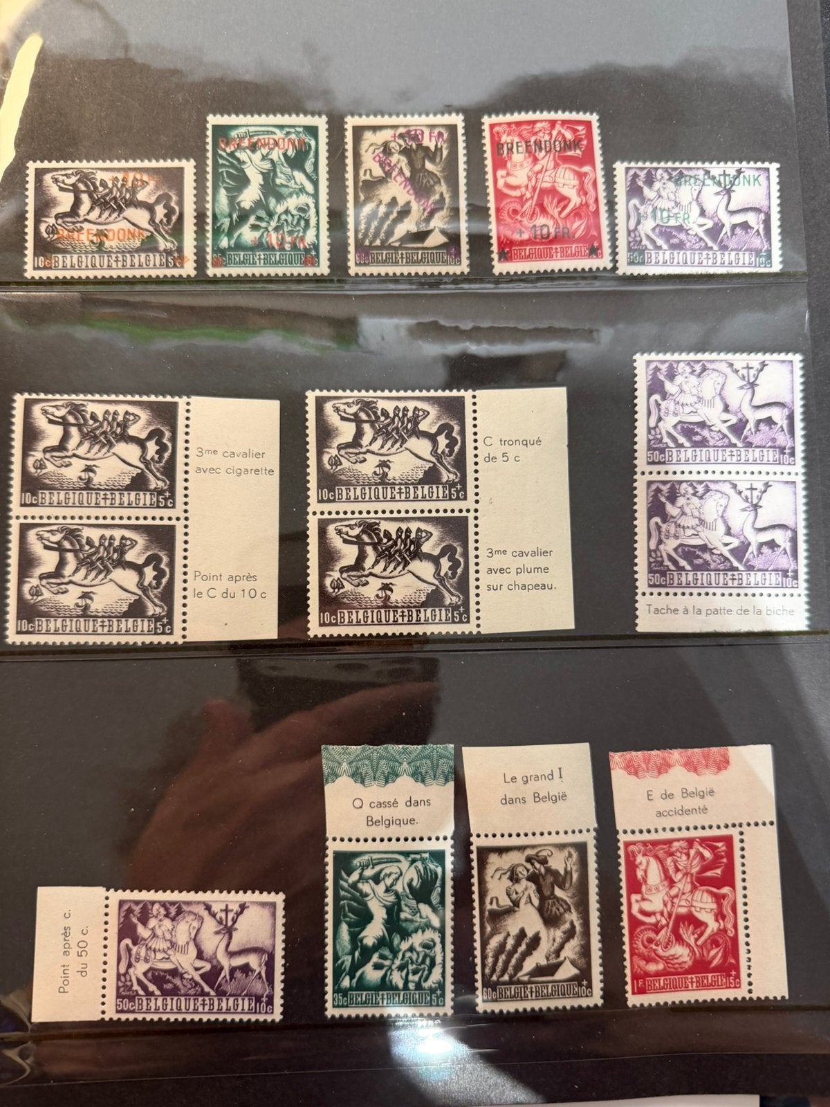 1944 tuberculosebestrijding variëteiten, Postzegels en Munten, Ophalen of Verzenden, Postfris
