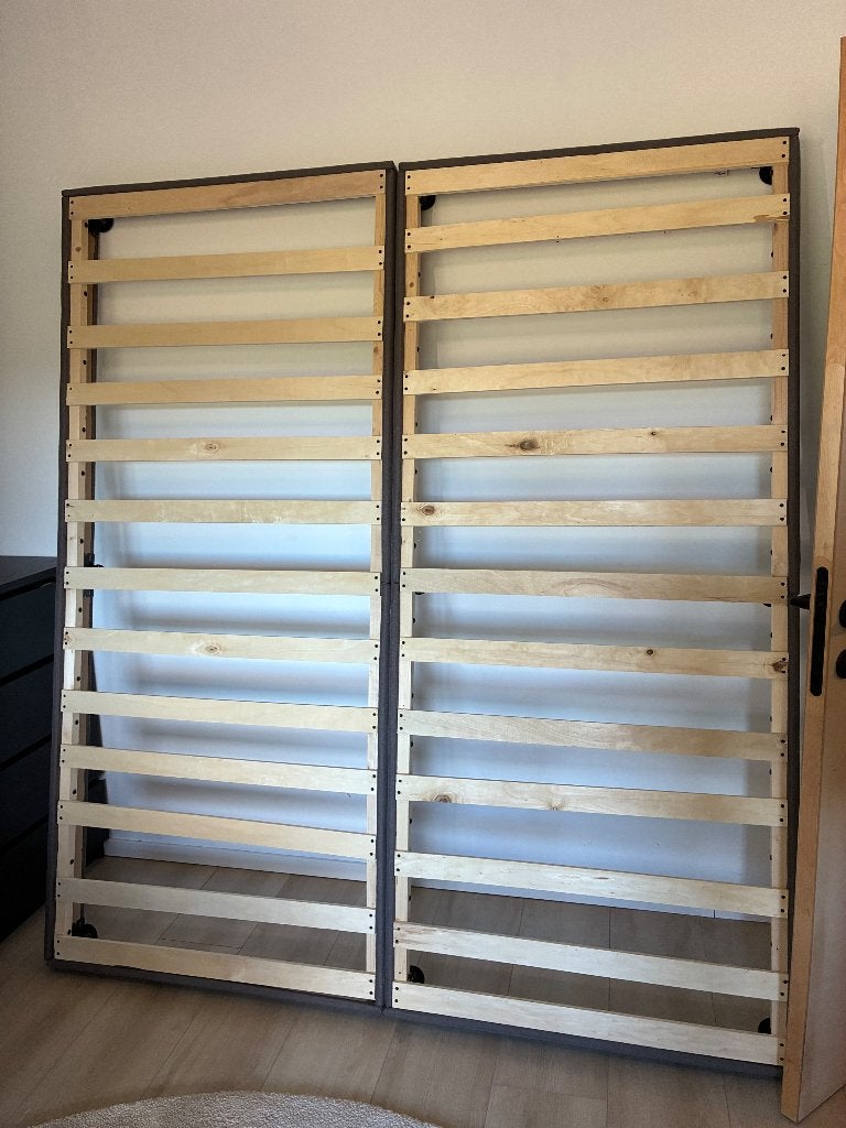 Lattenbodem 90x200 cm (2x), Ophalen, Gebruikt, 90 cm, Tweepersoons