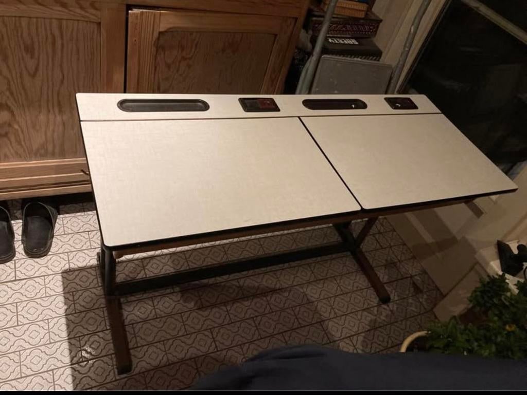 Vintage dubbele lessenaar, Vintage, Ophalen, Gebruikt