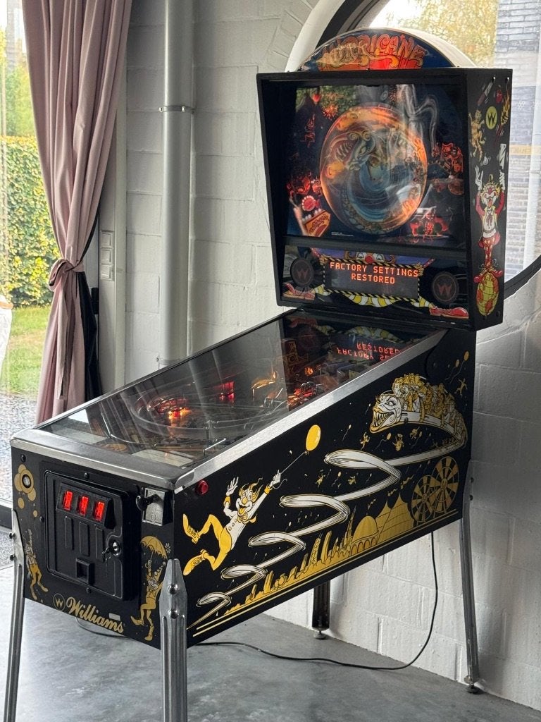 Hurricane flipperkast – Williams 1991, Verzamelen, Automaten | Flipperkasten, Ophalen, Williams, Zo goed als nieuw, Dot-matrix