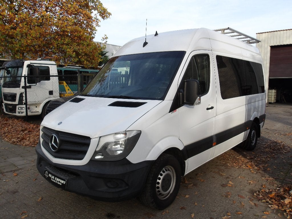 Mercedes Sprinter 313CDI  minibus, Auto's, Leder en Stof, Wit, Diesel, 2143 cc
