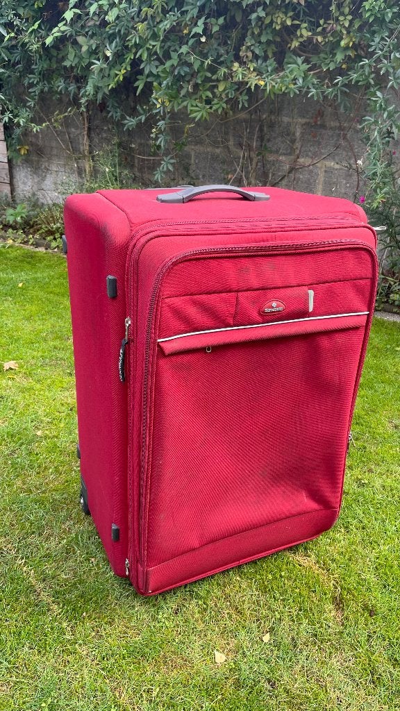 Heel grote reiskoffer Samsonite met cijferslot, Bijoux, Sacs & Beauté, Enlèvement, 45 à 55 cm, Plastique souple, 70 cm ou plus