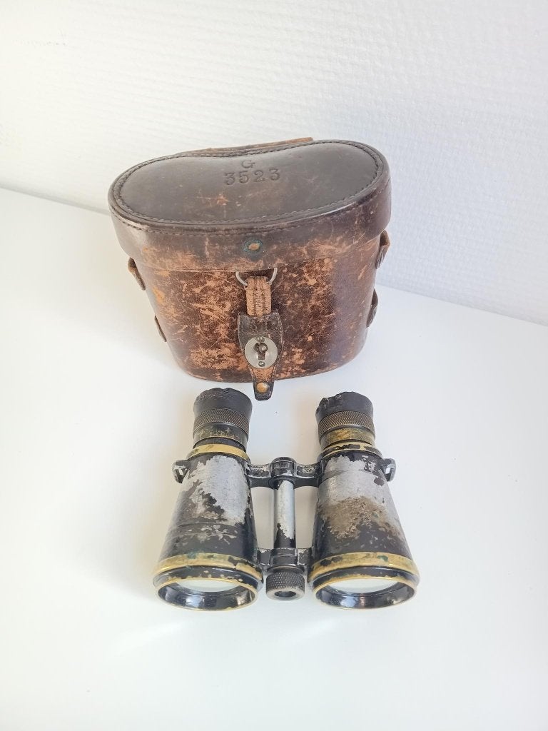 jumelles militaires OIP Gand WW avec etui, Collections, Enlèvement ou Envoi, Armée de terre, Autres types