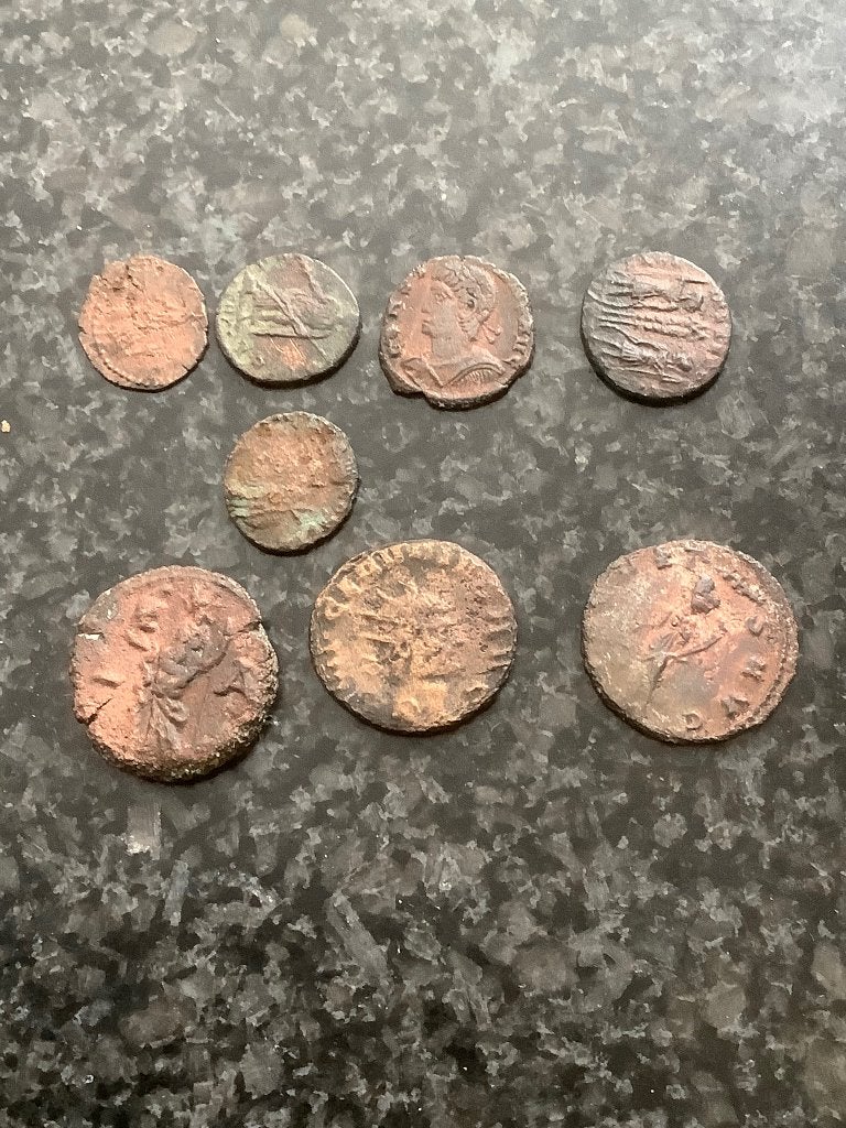 8 romeinse munten, Ophalen of Verzenden