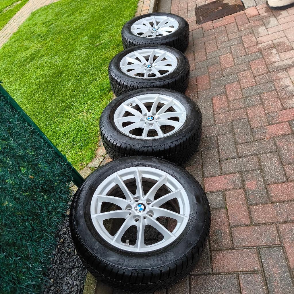 ALU sier velgen + zo goed als nieuwe winterbanden, Ophalen, Gebruikt, Velg(en), 17 inch