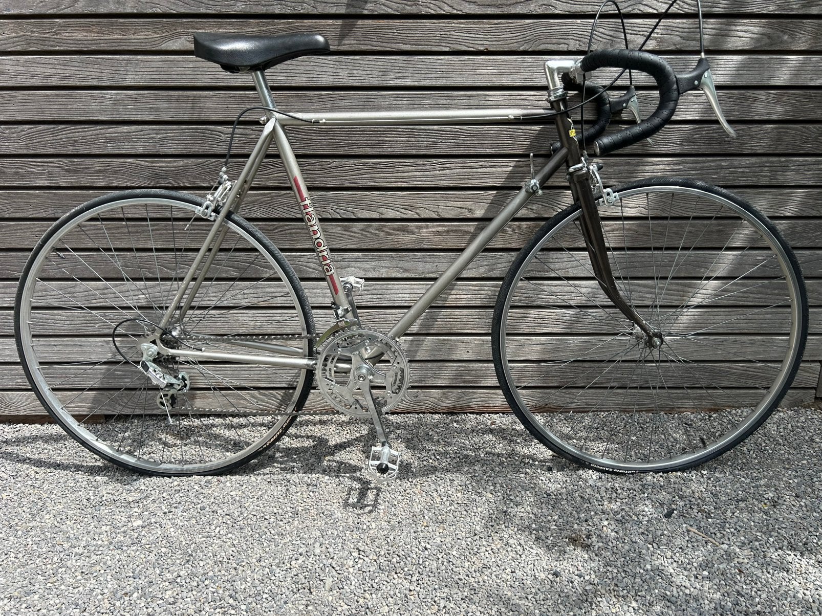 Volledig gerestaureerde Flandria koersfiets, Fietsen en Brommers, Fietsen | Oldtimers, 55 tot 59 cm, Jaren '60 of nieuwer, Velgrem