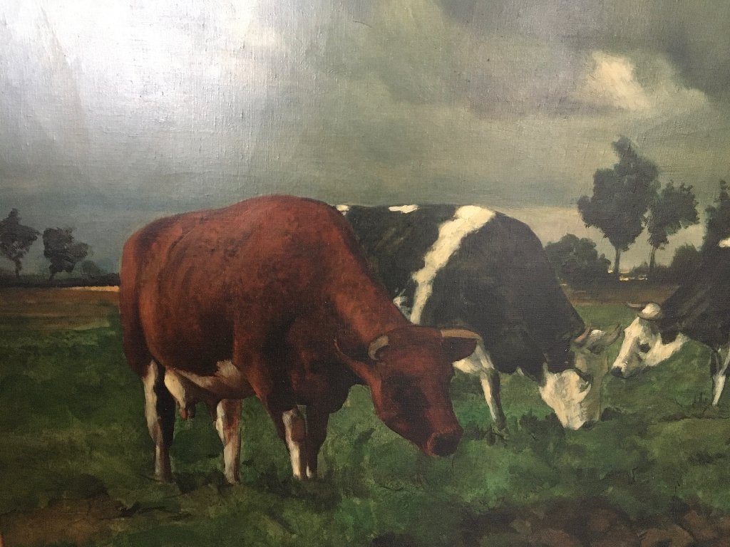 Aimé VAN BELLEGHEM, Antiek en Kunst, Ophalen, Doek, Gesigneerd, Landschap