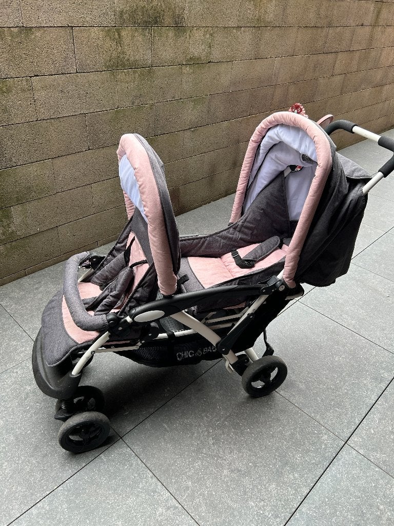 Kinderwagen Duo - Chic4Baby, Kinderen en Baby's, Kinderwagens en Combinaties, Gebruikt, Duowagen, Ophalen, Kinderwagen