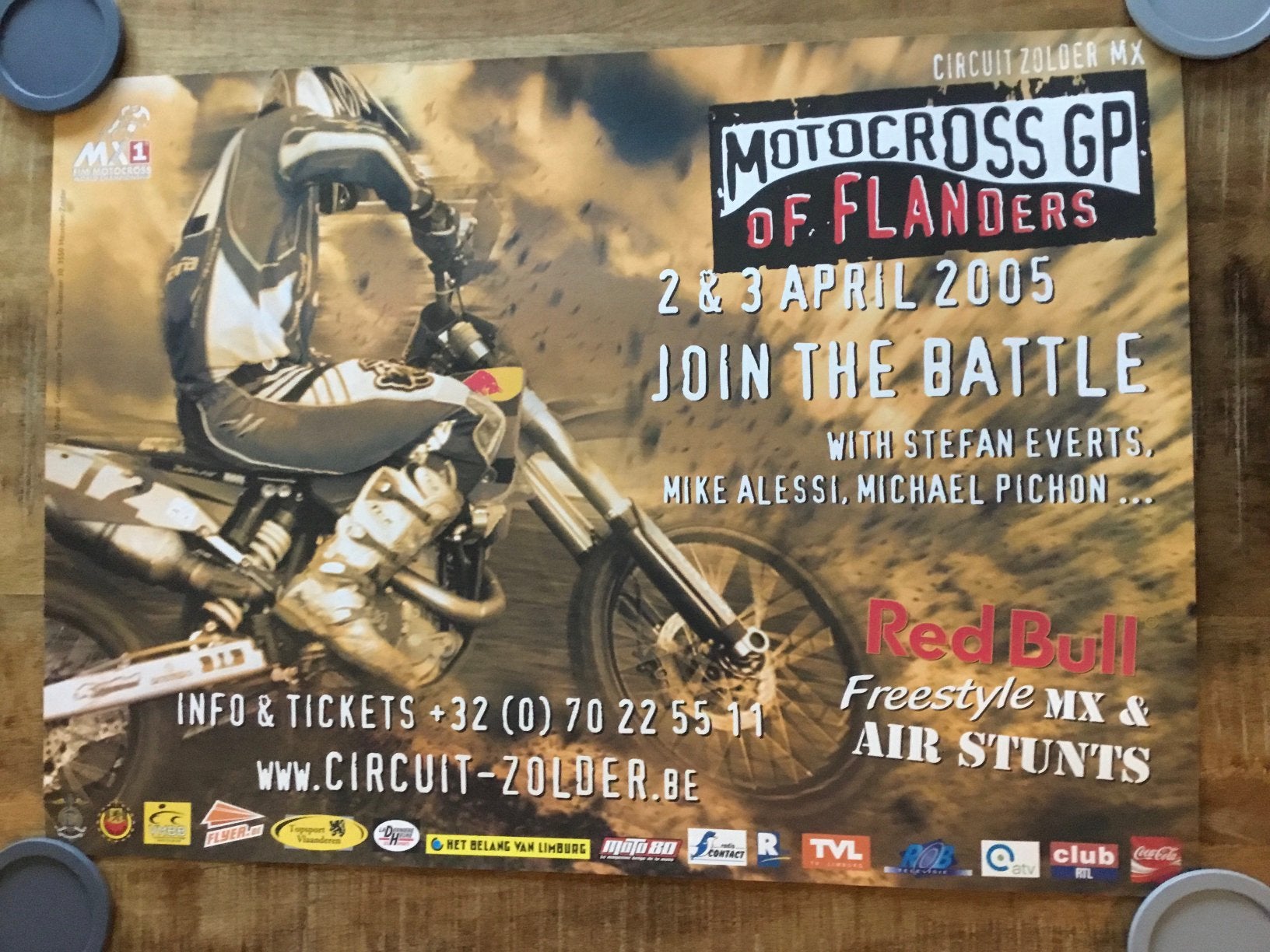 Affiche motocross gp of flanders 2005, Ophalen of Verzenden
