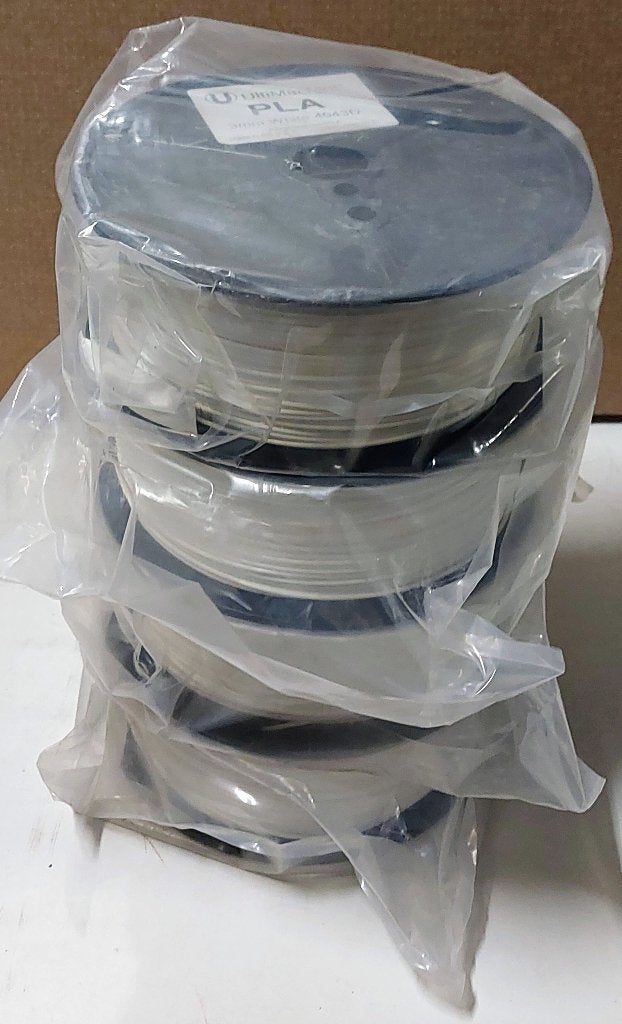 Ultimachine PLA "White" 3D print filament 6 x 2.5kg, Informatique & Logiciels, Enlèvement ou Envoi, Neuf, Bobines de filament