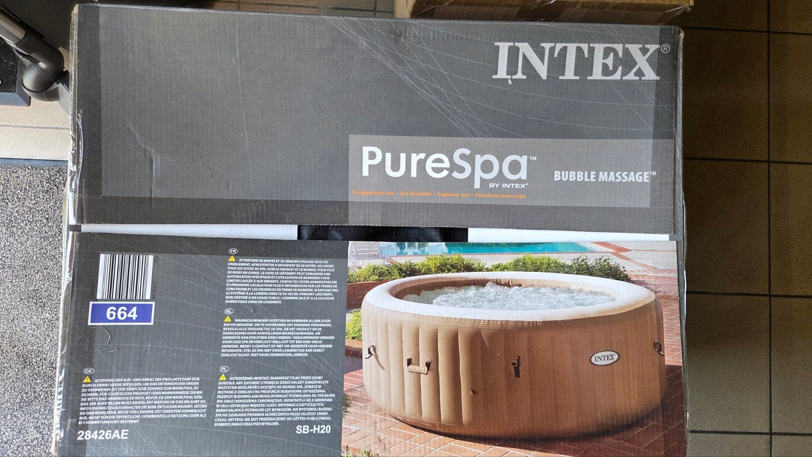 Intex PureSpa 4 personen, Ophalen