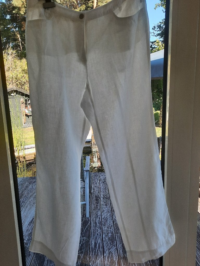 Toffe broek BRAX - 46, Kleding | Dames, Broeken en Pantalons, Wit, Maat 46/48 (XL) of groter, Zo goed als nieuw, Lang