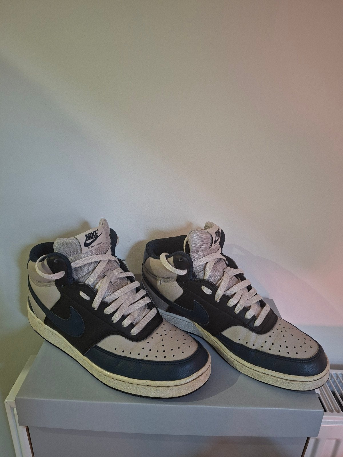 Nike court vision mid next nature, Enlèvement ou Envoi, Nike, Porté, Bleu