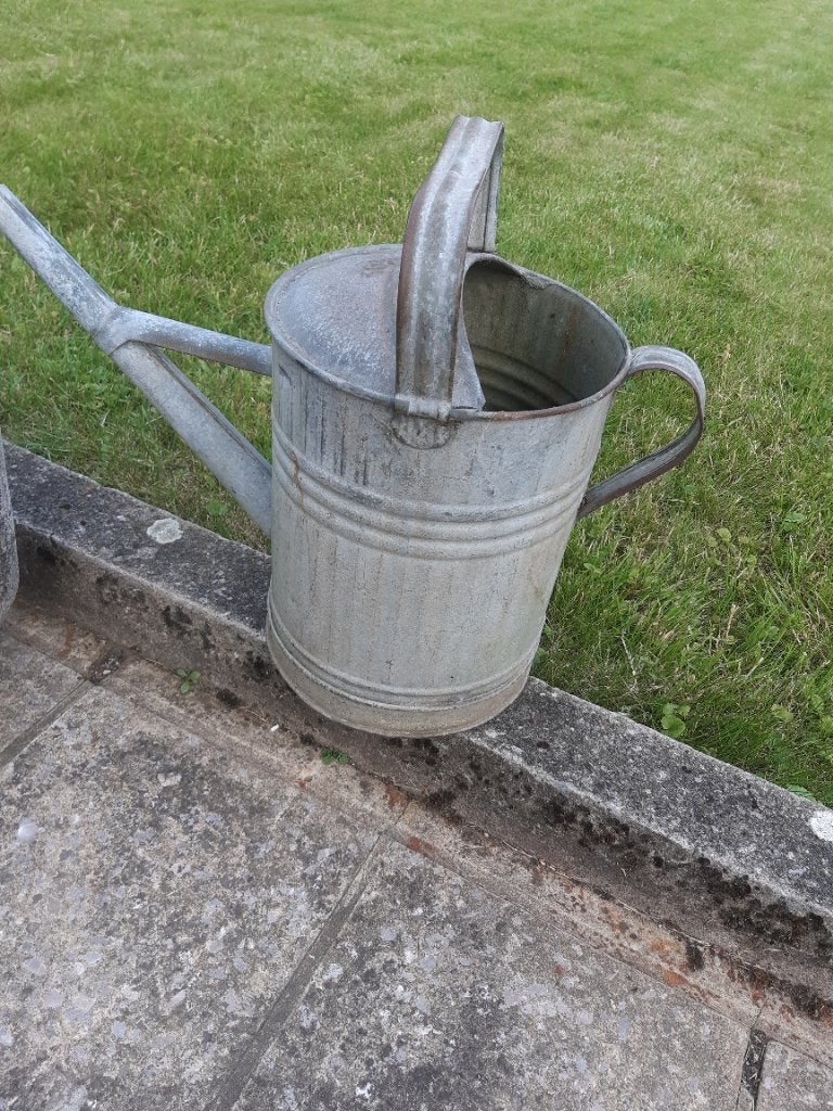 Tuindecoratie 10l zinken gieter, Tuin en Terras, Ophalen, Gebruikt, Overige materialen