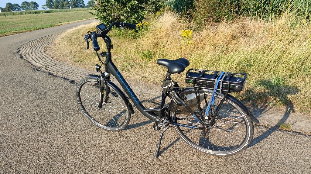 Als nieuw - Elektrische damesfiets Barletta cross, Velgrem, Versnellingen, Zo goed als nieuw, Ophalen