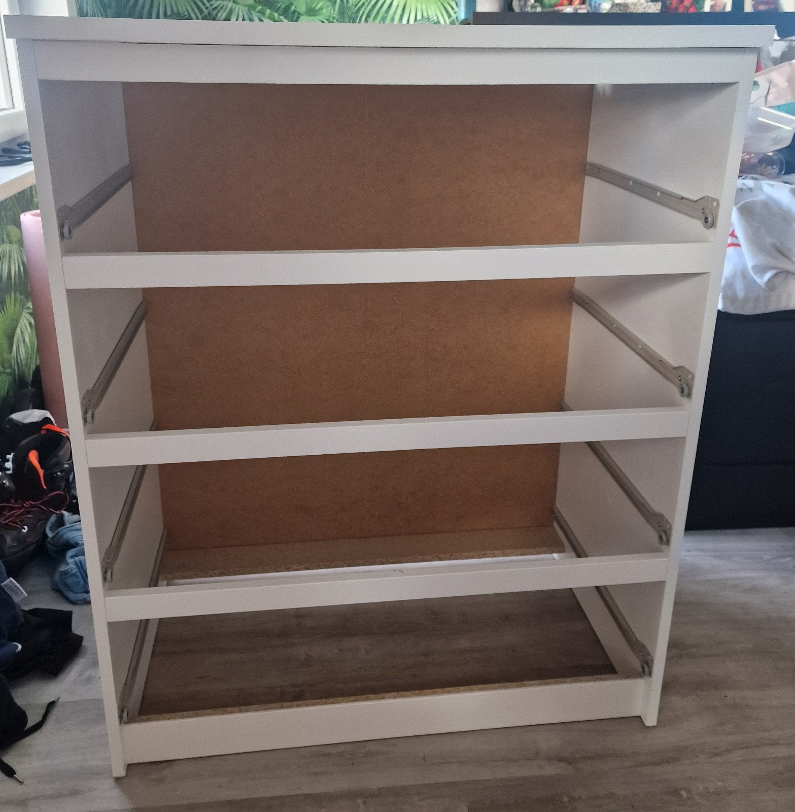 IKEA MALM Commode wit met 4 lades – 80x100 cm, Huis en Inrichting, Ophalen, Gebruikt, Wit, 80 cm