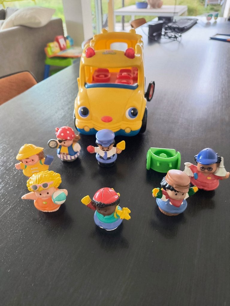 Fisher Price Little People bus, Kinderen en Baby's, Ophalen, Gebruikt, Met geluid
