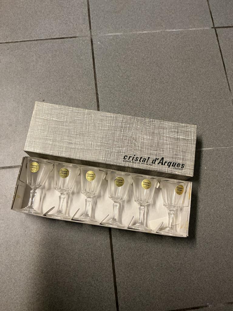 18 glazen Cristal d’Arques, Antiek en Kunst, Ophalen