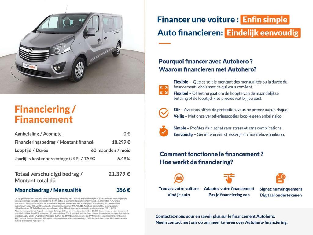 Opel Vivaro 1.6 Biturbo CDTI Combi+ L2H1 2,9t, Argent ou Gris, Achat, Vivaro, 4 portes