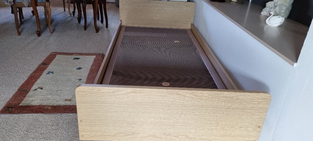 Bed en bedbodem, 90 cm, Une personne, Enlèvement, Utilisé