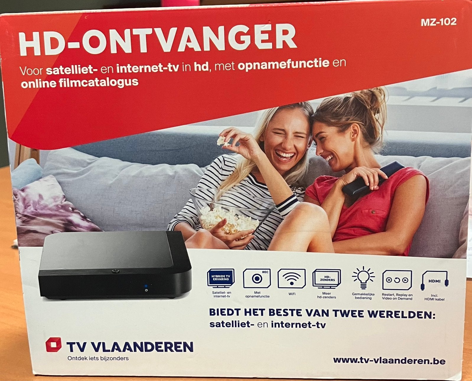 Hd-ontvanger TV VLAANDEREN, Audio, Tv en Foto, Schotelantennes, Ophalen, Zo goed als nieuw