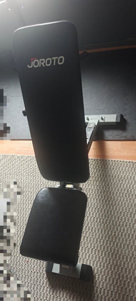 Banc de musculation Joroto avec cale pied bon état, Enlèvement, Comme neuf, Bras, Banc d'exercice