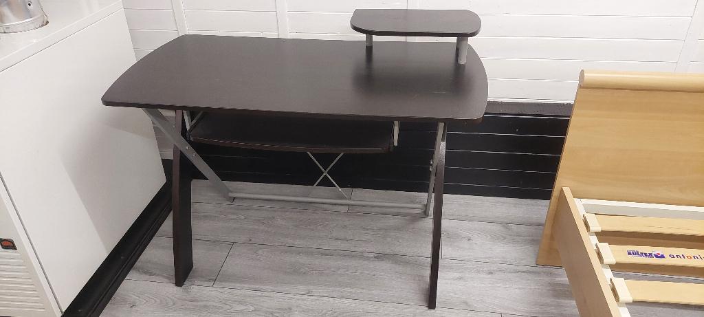 bureau, Ophalen, Zwart, 115 cm, Overige merken