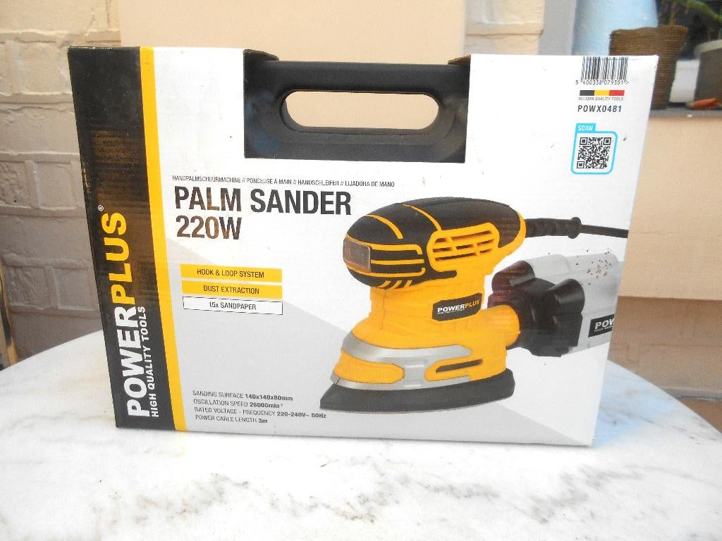 ponceuse Power plus Palm sander, Bricolage & Construction, Enlèvement ou Envoi, Comme neuf
